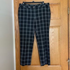 White House Black Market Checkered Ankle Pant